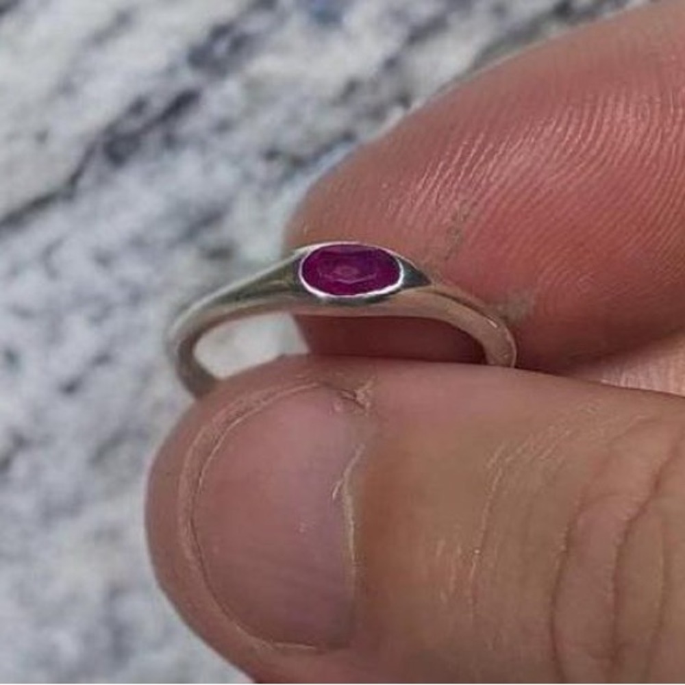 The “redone” Sterling silver ruby ring